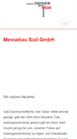 Mobile Screenshot of messebau-sued.de